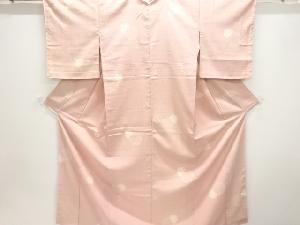 雪輪模様本塩沢100亀甲着物